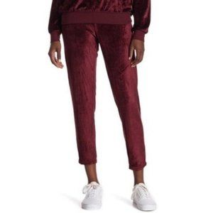 Michael Stars Cropped Velour Jogger Pant Size M